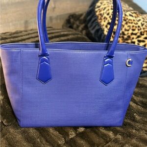 Dagne Dover Eclipse Blue Signature Tote